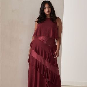 Ruffled Tiered Glam Gown